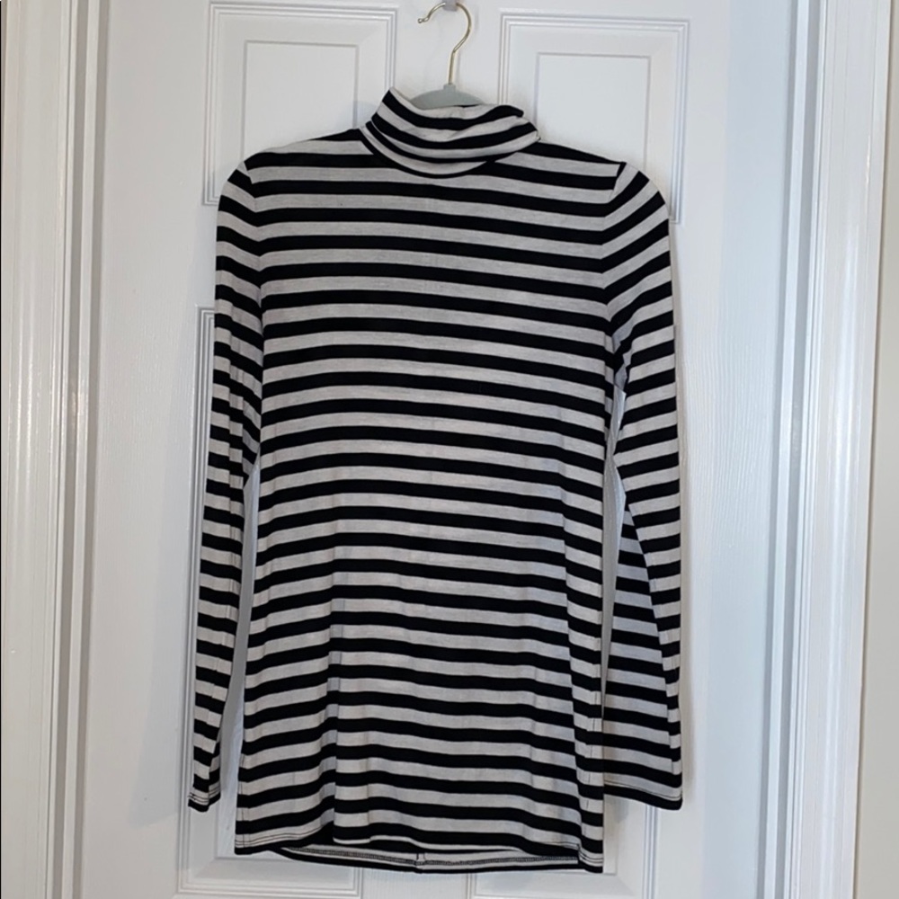 Lou & Grey Striped Turtleneck Tunic